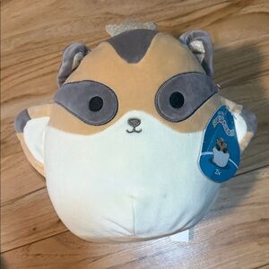 Squishmallows Ziv Plush - Cream, Tan & Gray with Sparkly Accent
